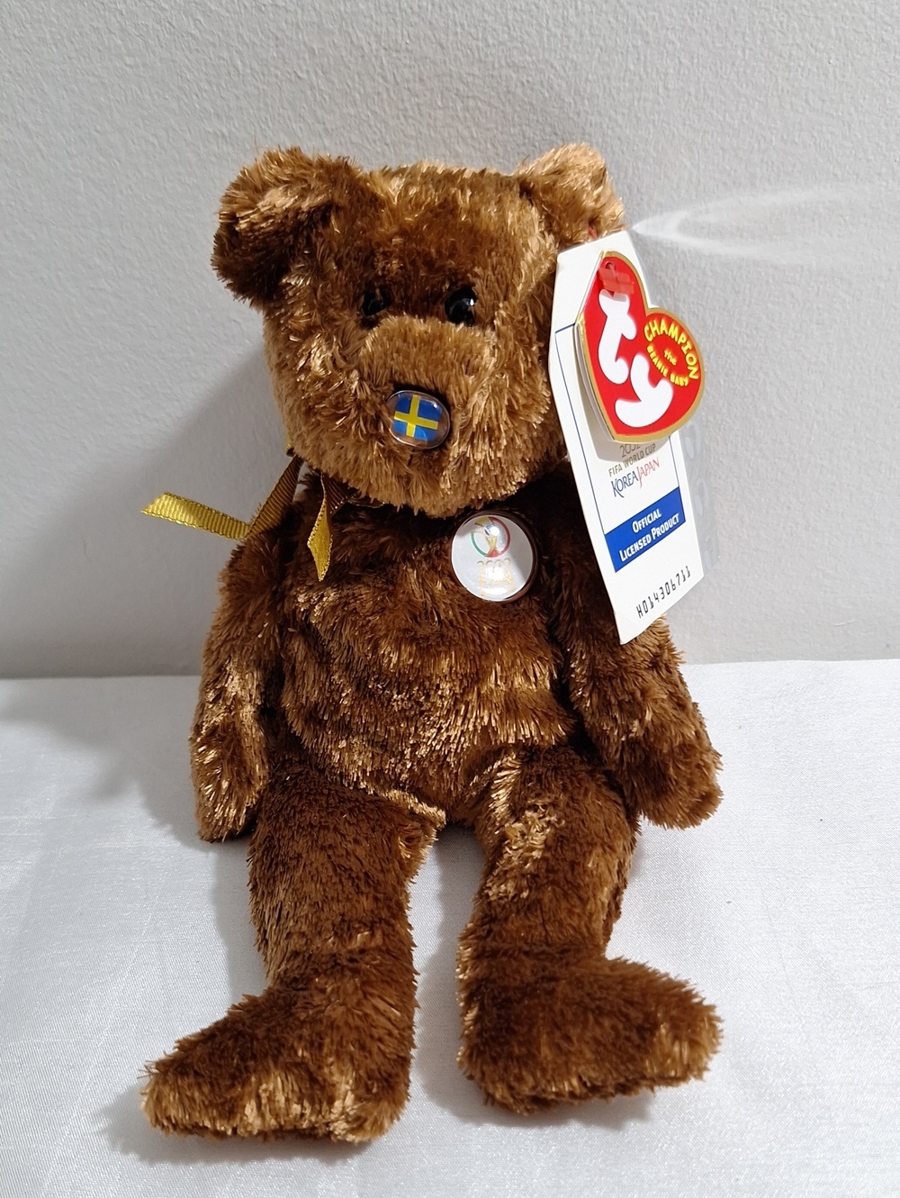 SWEDEN 2002 FIFA WORLD CUP TY BEAR